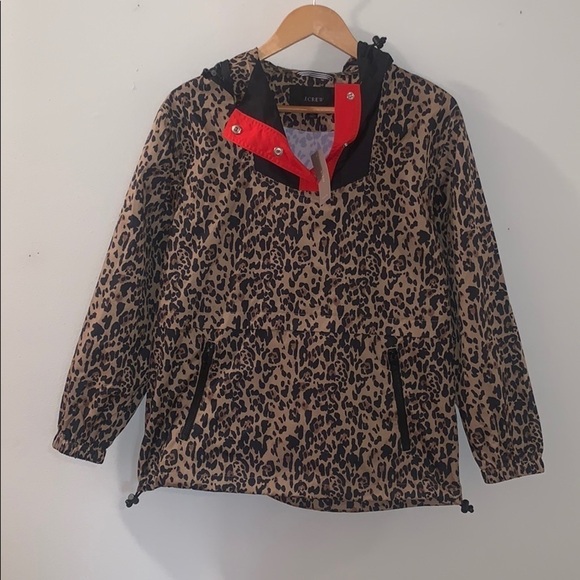 J. Crew leopard Anorak jacket - Picture 2 of 7
